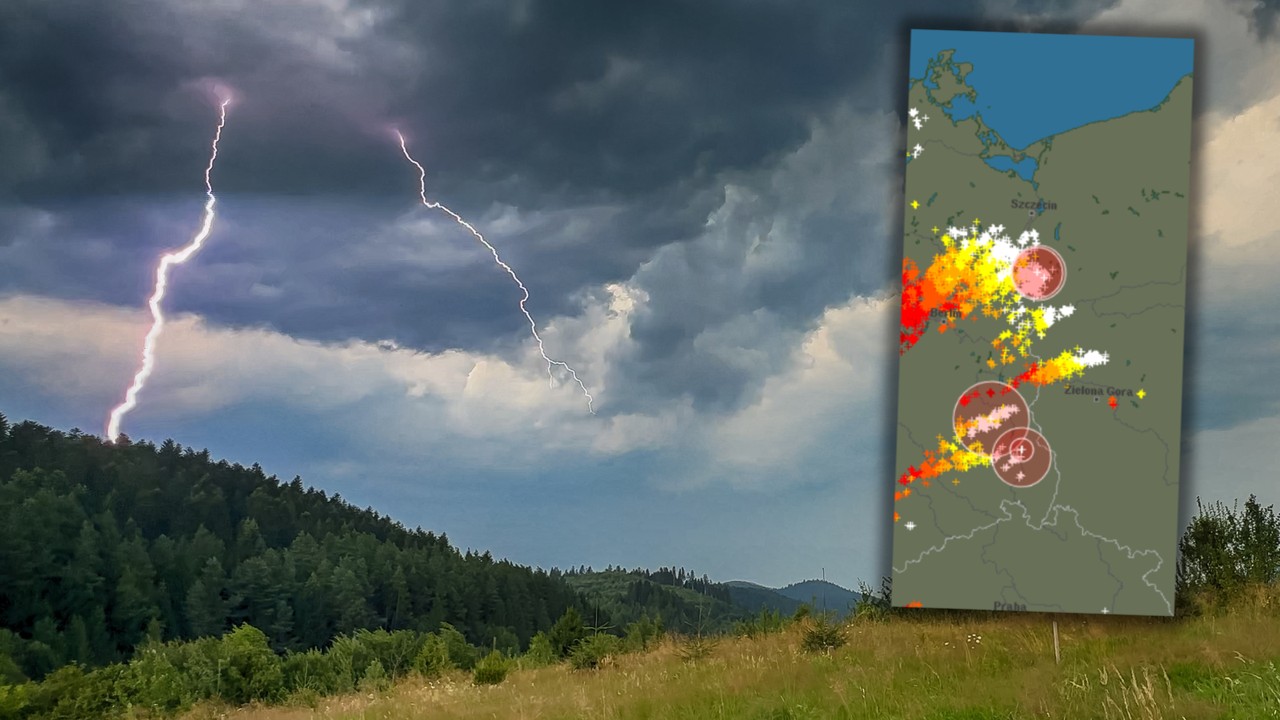 Burze dotarły do Polski. Uwaga na silne nawałnice [RELACJA NA ŻYWO]