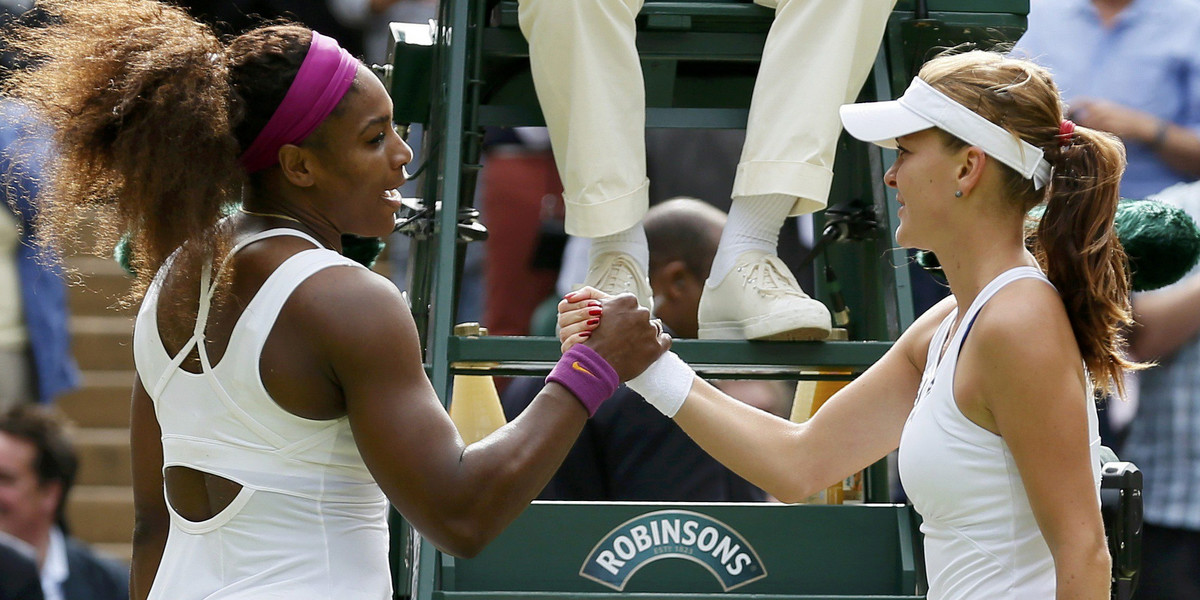 Agnieszka Radwańska i Serena Williams