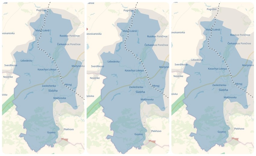 Situacija u Kursku (L-D) na dan 1, 2. i 4. marta