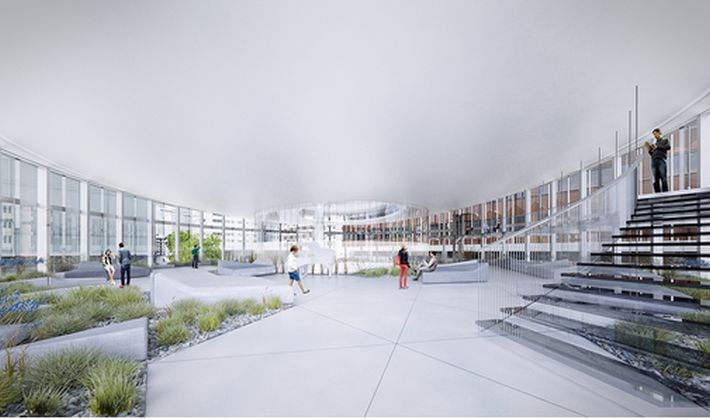 Koszty przebudowy budynku pokrywa bank PKO BP.<br><br>Nowa Rotunda - wizualizacja -gowinsiuta