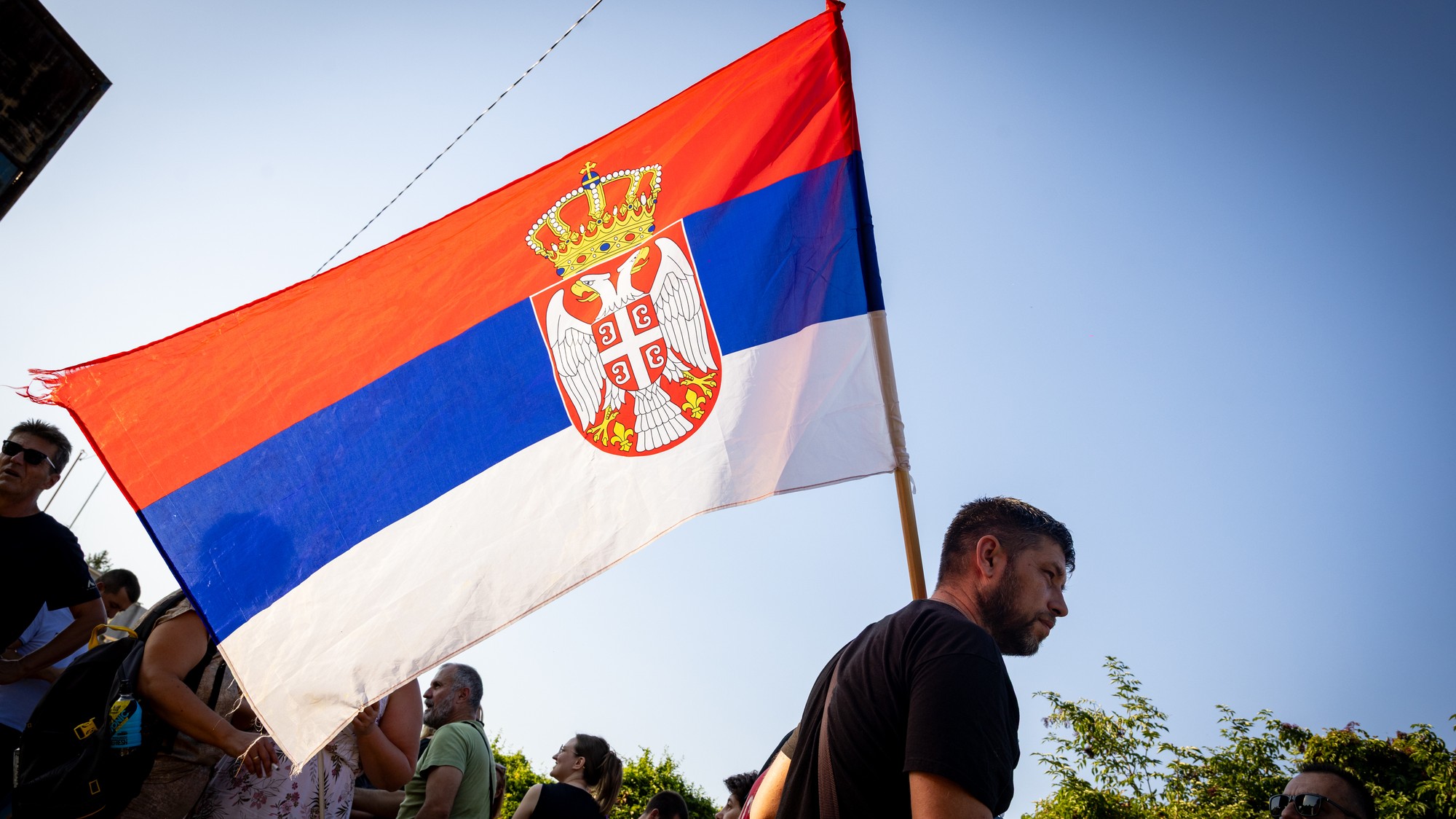 Protest v srbskom meste Pivnice