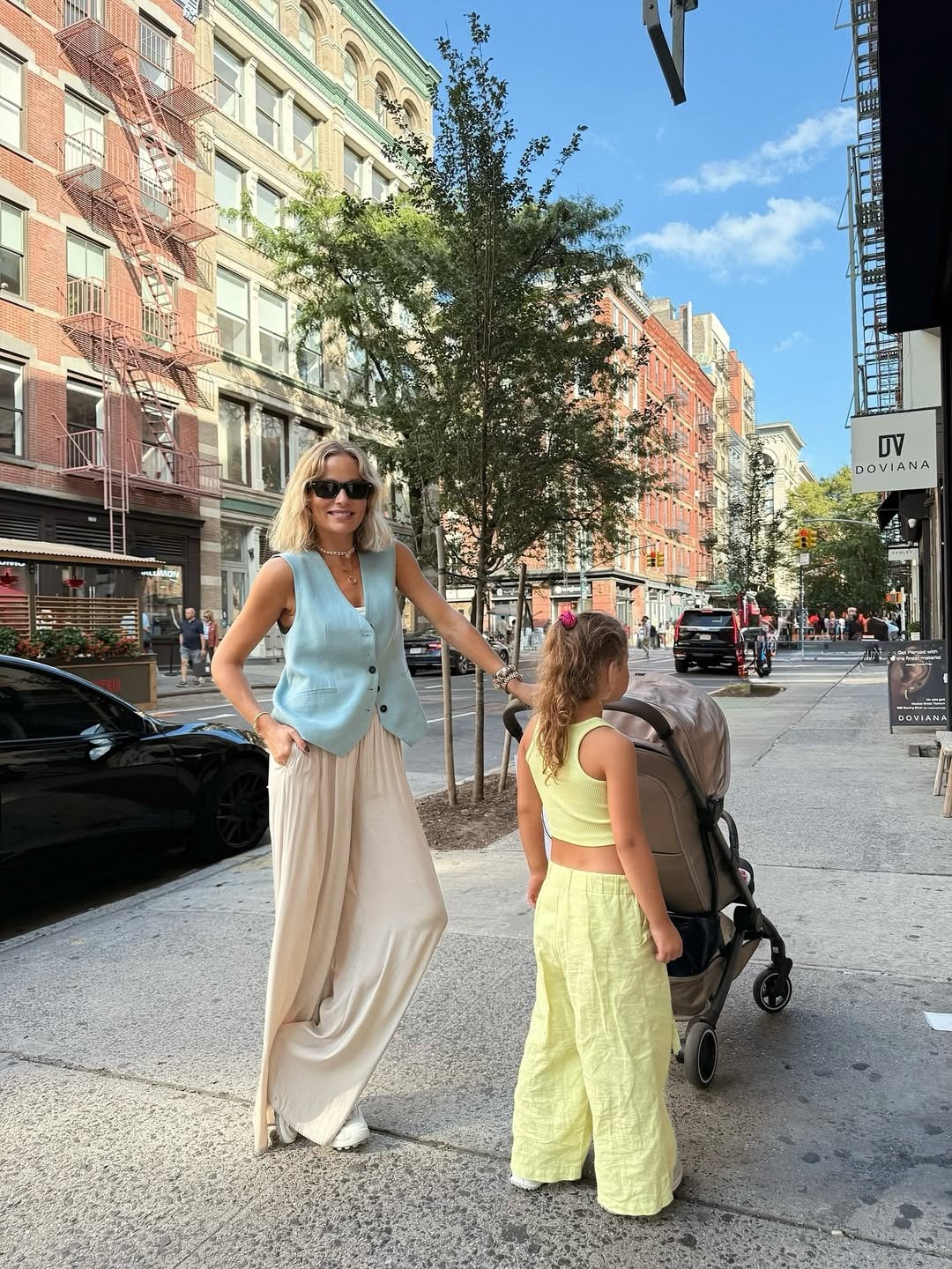 Tanečnica Ivana Gáborík s rodinkou v New Yorku.