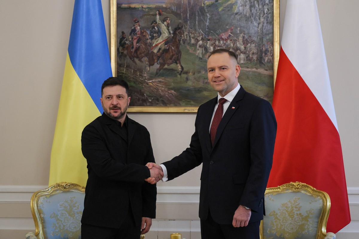 Wołodymyr Zełenski i Karol Nawrocki