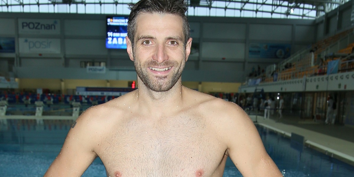 Maciej Dowbor w Celebrity Splash