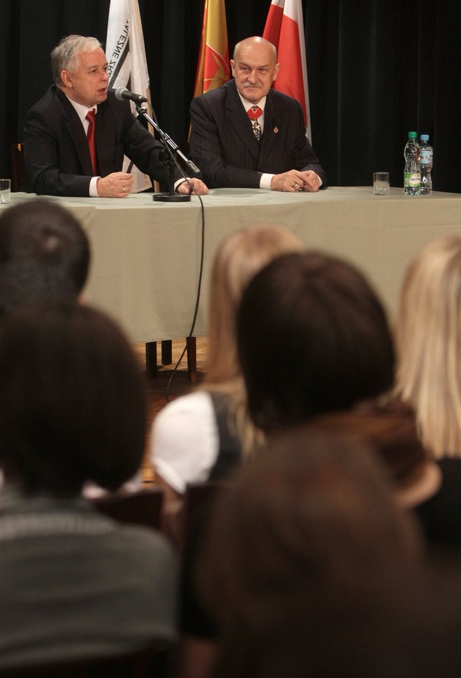 ŁÓDŹ PREZYDENT KACZYŃSKI POMNIK PIŁSUDSKIEGO