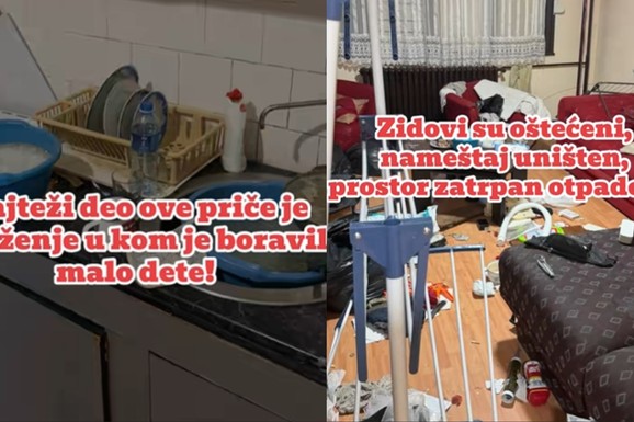 (VIDEO) PODSTANARI UNIŠTILI STAN I OTIŠLI! Snimak iz Pančevu zgrozio sve: WC šolji nije moglo da se priđe, hrana se ubuđala i skorela, đubre na sve strane, a tu živeli sa detetom!
