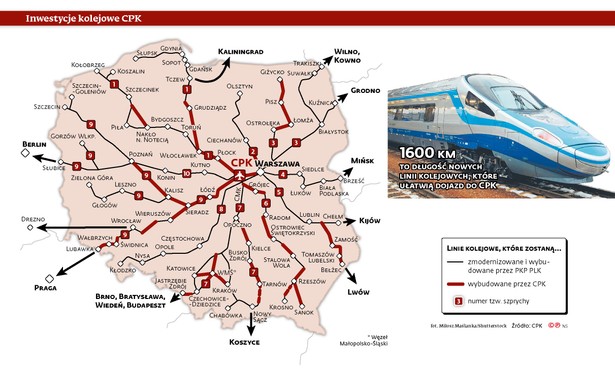 Dzięki CPK powstanie nowa oś komunikacyjna w Polsce [MAPA]