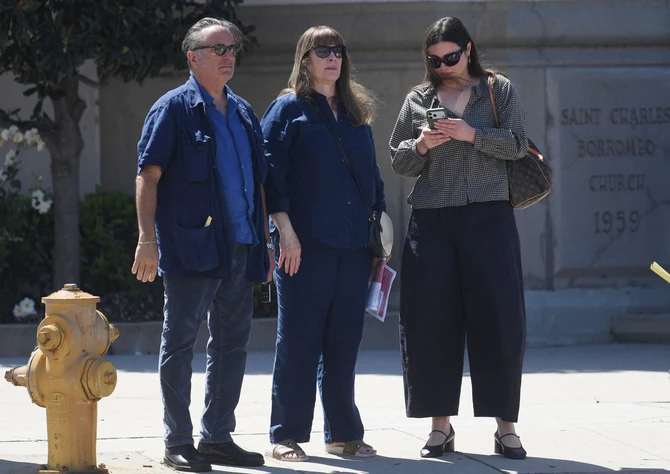 Endi Garsija sa suprugom i ćerkom