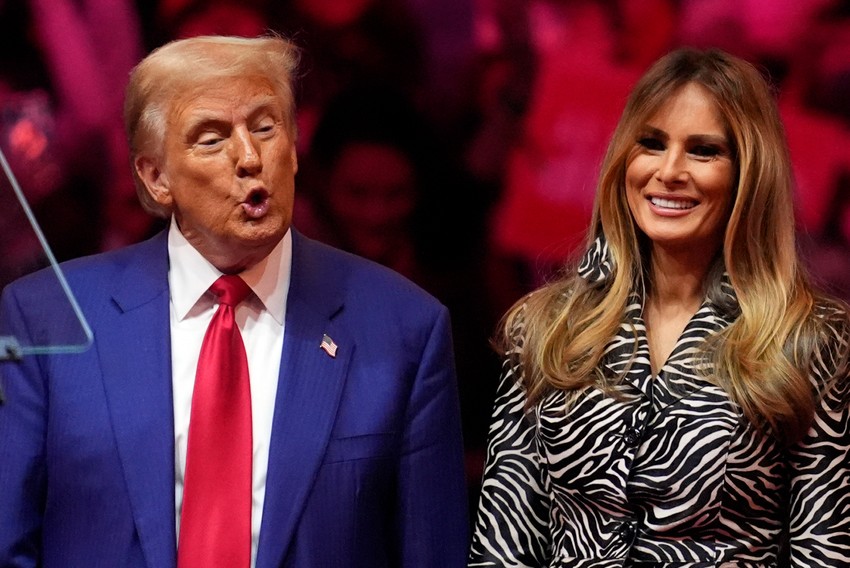 Donald i Melanija Tramp u Medison Skver Gardenu 27. oktobra