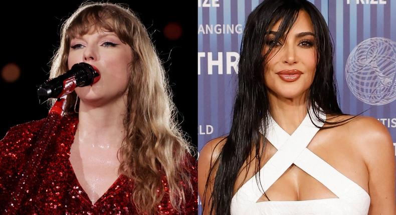 Taylor Swift and Kim Kardashian have been feuding for years. Ashok Kumar / TAS24 / Getty Images for TAS Rights Management / Taylor Hill / Getty Images