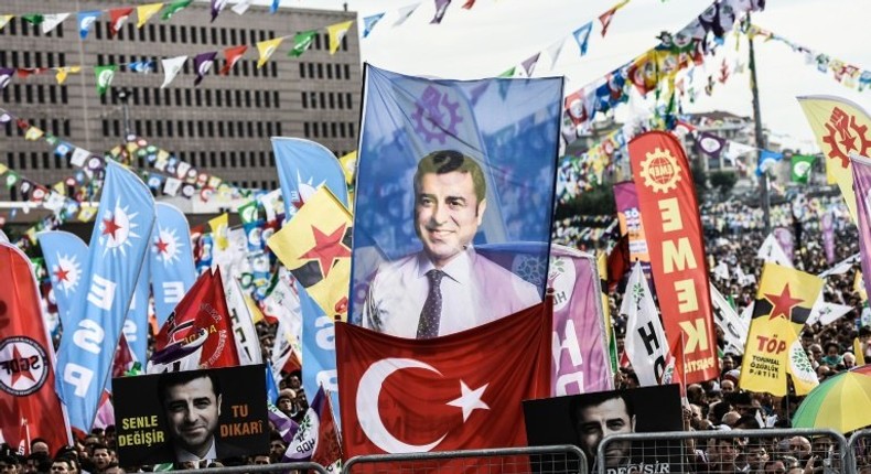 Selahattin Demirtas is in jail in Turkey over alleged links to Kurdish militants