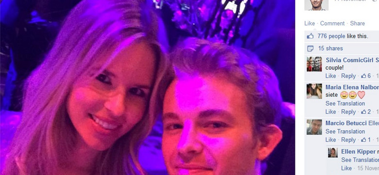 Szkoda, że ona nie "bywa"! Piękna żona Nico Rosberga z F1