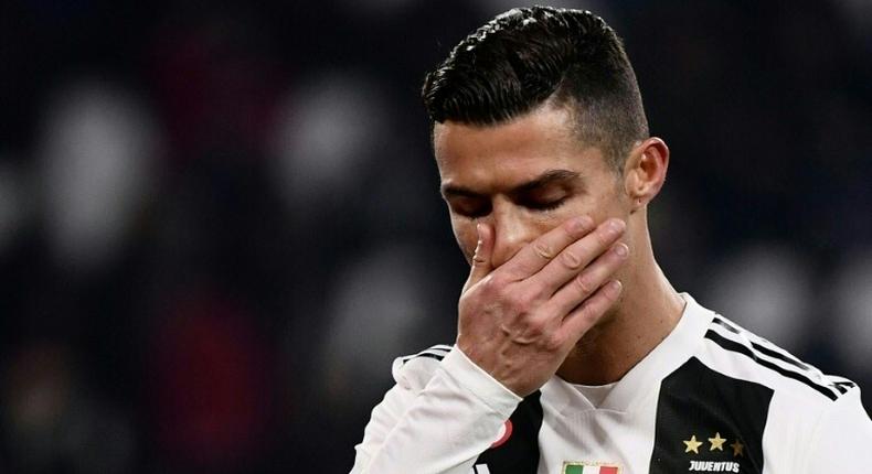 Off-form: Cristiano Ronaldo missed a penalty for Juventus a day before he is due to appear in a Madrid court for tax fraud.