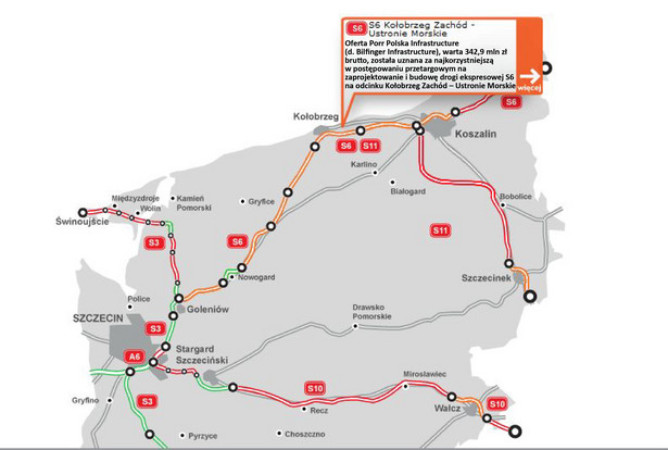 Droga ekspresowa S6 Kołobrzeg Zachód-Ustronie Morskie