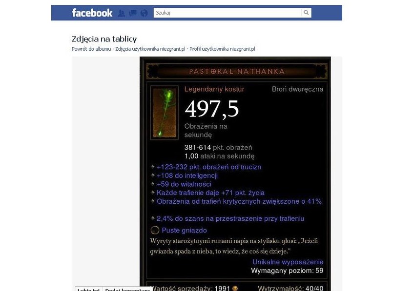 Legendarna broń w "Diablo 3"