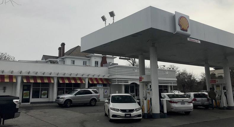 shell gas station