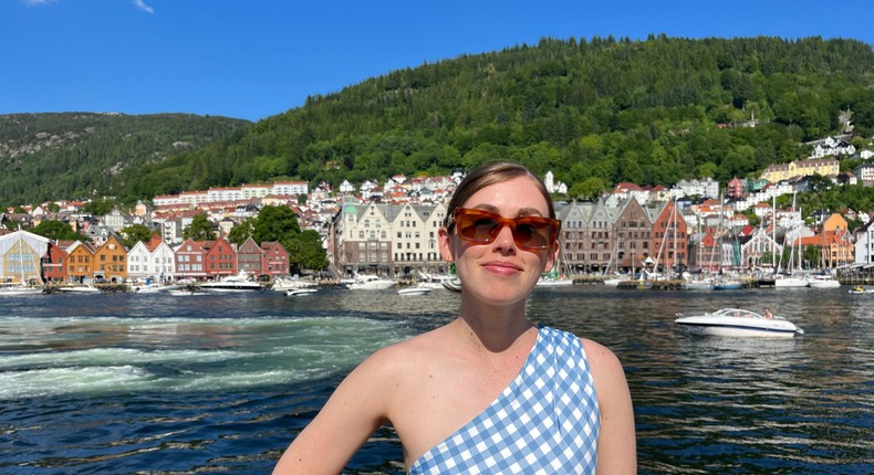 Tess Meyer makes approximately $45,000 per year as a consultant in Sweden and pays a 33% income tax.Courtesy of Tess Meyer