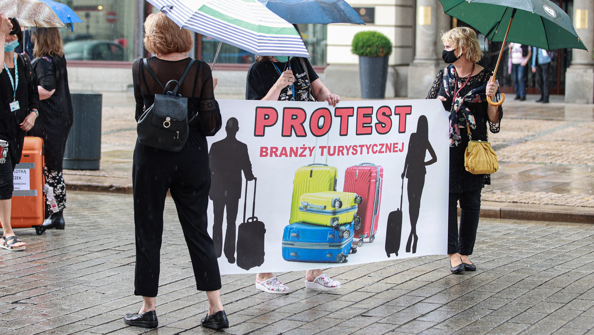 Protest pracowników branży turystycznej