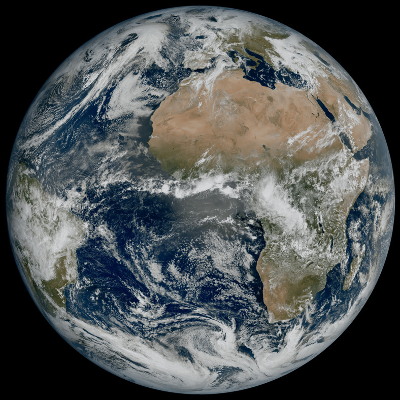Widok na Ziemię z kamery Meteosat trzeciej generacji