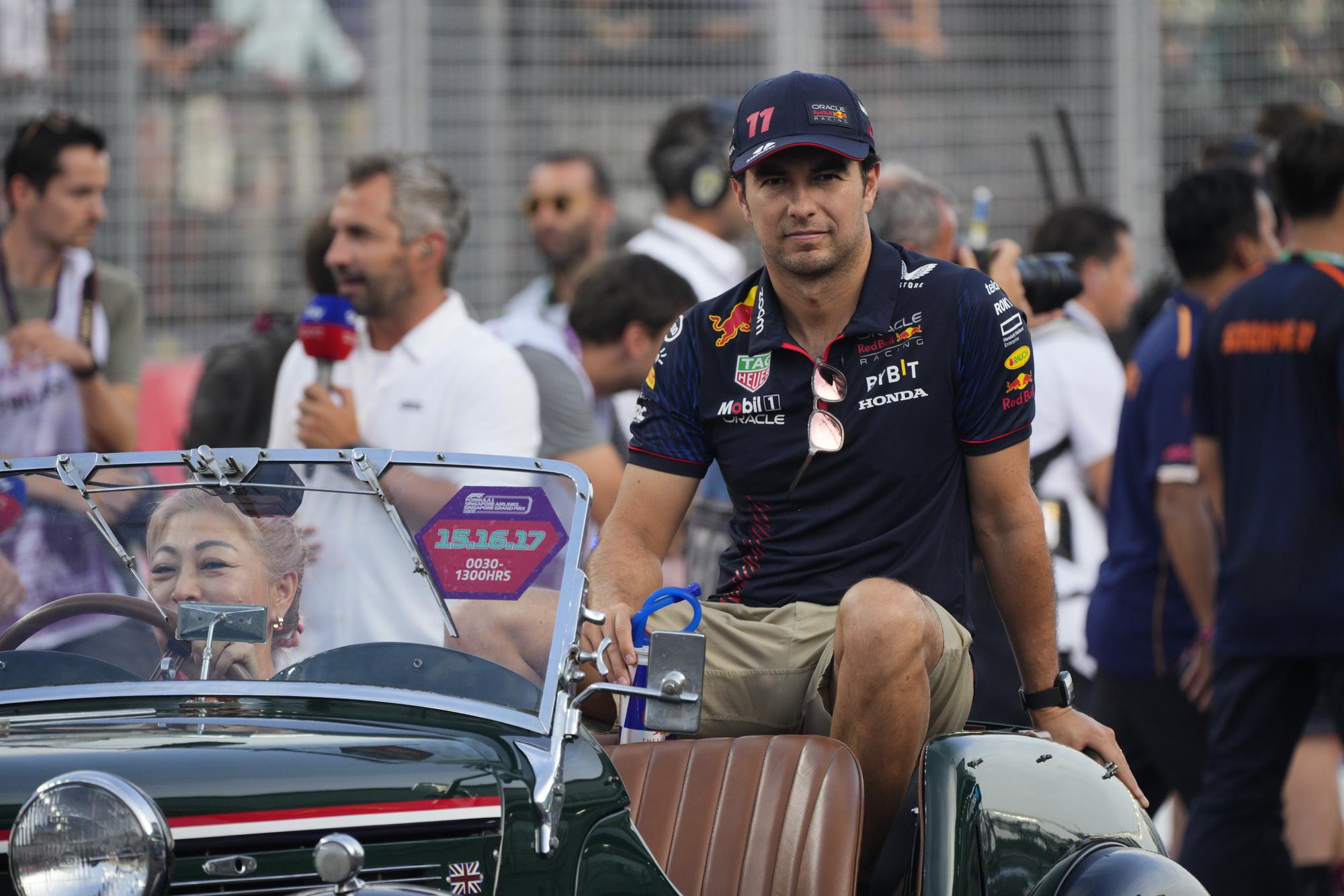 Mexický pilot formuly 1 Sergio Perez z tímu Red Bull.