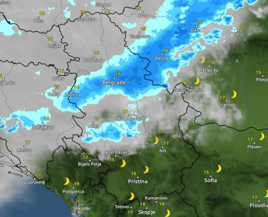 Nevreme u 2 sata posle ponoći