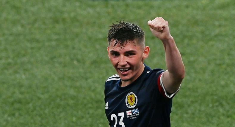 Scotland midfielder Billy Gilmour Creator: FACUNDO ARRIZABALAGA