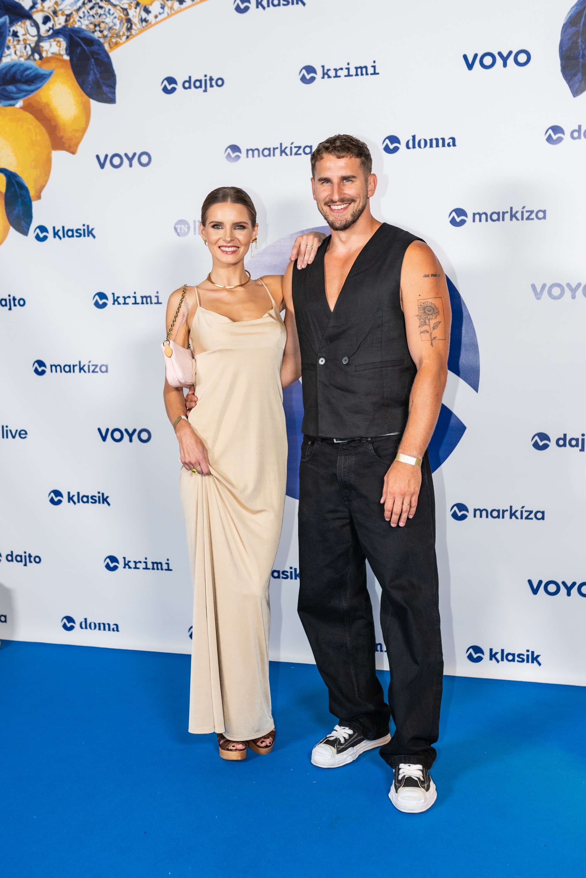 Letná párty TV Markíza - Monika Szabó a Marek Polomský.