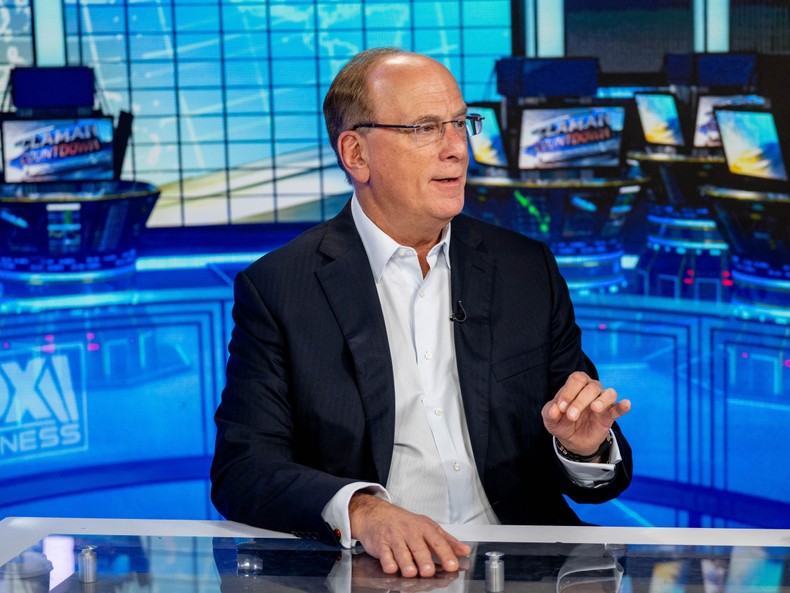 Many of our clients are interested in voting on their index holdings, BlackRock CEO Larry Fink, pictured here in March, told analysts last year.