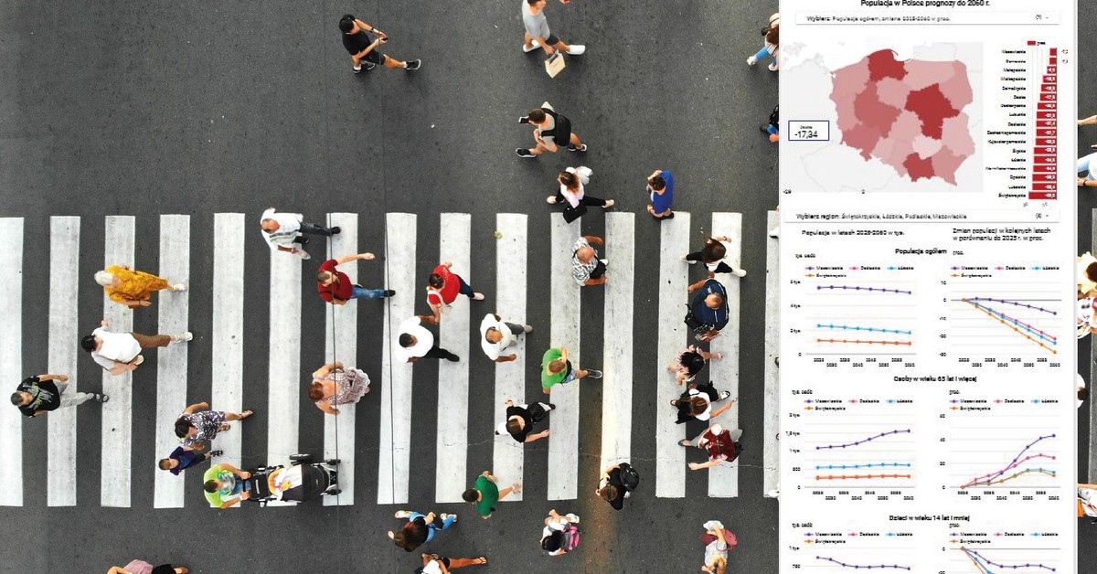 Czarna prognoza dla polskiej demografii. Zniknie więcej niż pięć województw [MAPA]
