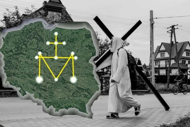 Związana z pielgrzymką misja Michała Ulewińskiego zakończy się budową kaplic dookoła "narysowanego" przez niego znaku