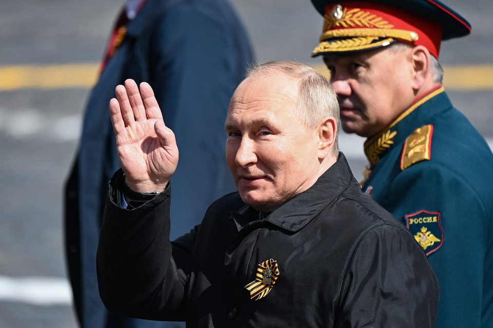 Władimir Putin na placu Czerwonym
