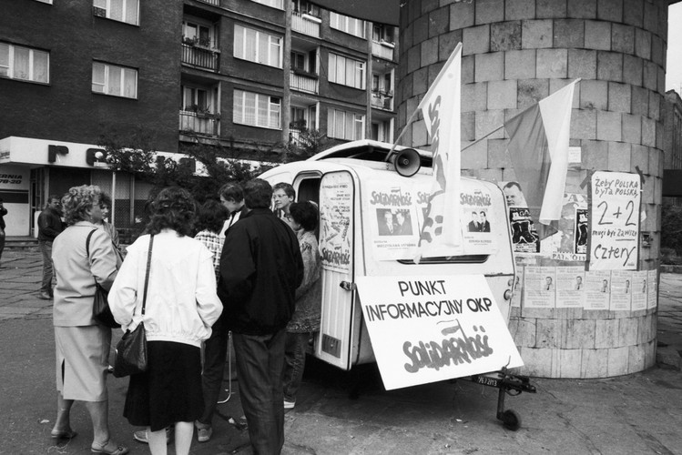 Wyborczy punkt informacyjny w Szczecinie