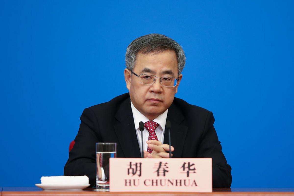 Wicepremier Chin, Hu Chunhua, który odwołał spotkanie z brytyjskim ministrem finansów