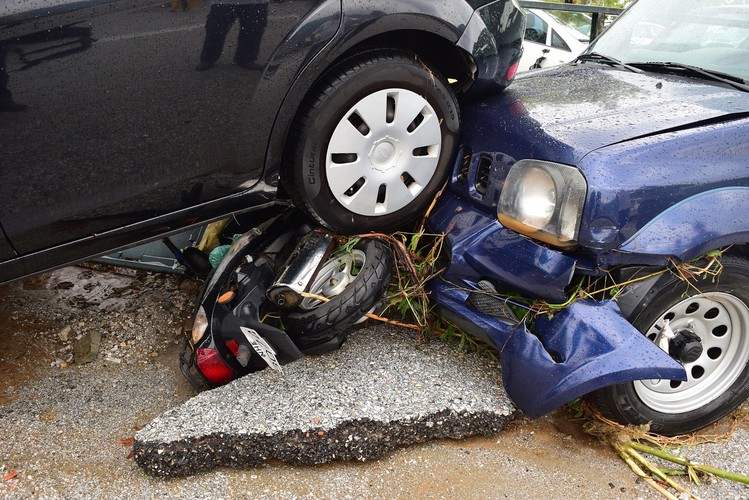 Zniszczenia na greckiej wyspie Skopelos