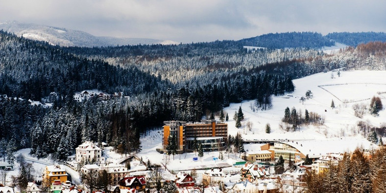 Hotel Krynica - widoki na Beskid Sądecki