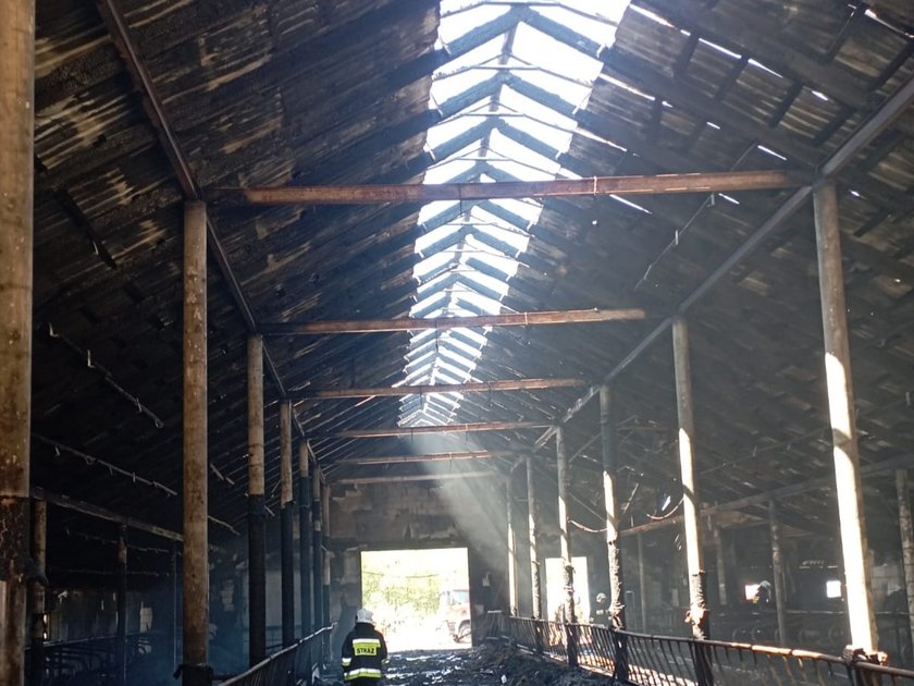 Barn fire in Podlasie.