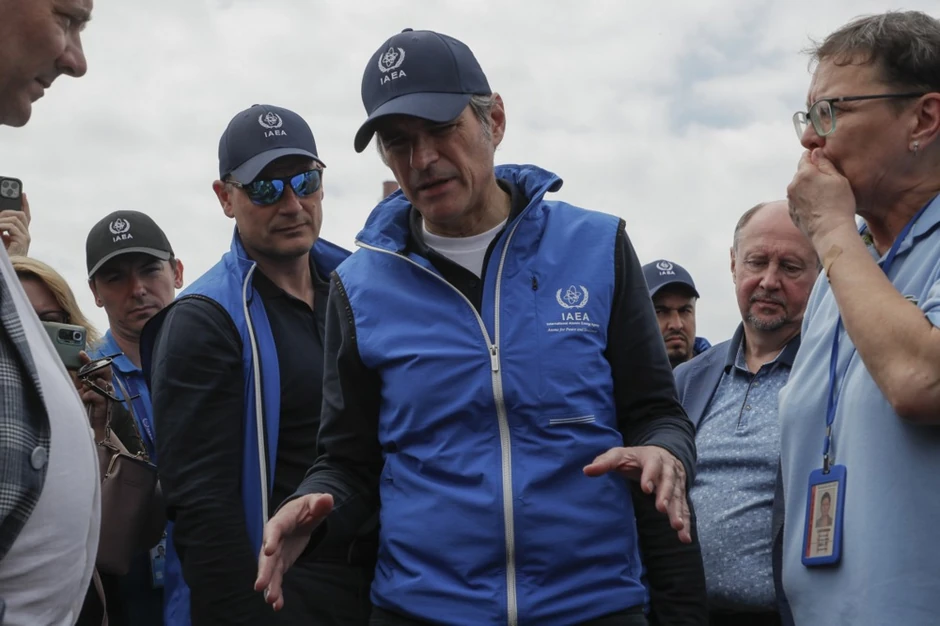 Rafael Grosi u nuklearnoj elektrani Zaporožje 15. juna 2023.