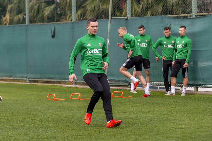 Pilka nozna. Ekstraklasa. Slask Wroclaw. Zgrupowanie w Turcji. Trening. 22.01.2019 

