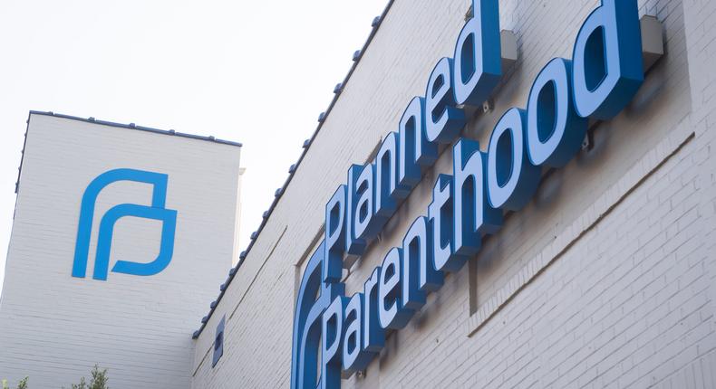 The outside of the Planned Parenthood Reproductive Health Services Center is seen in St. Louis, Missouri.