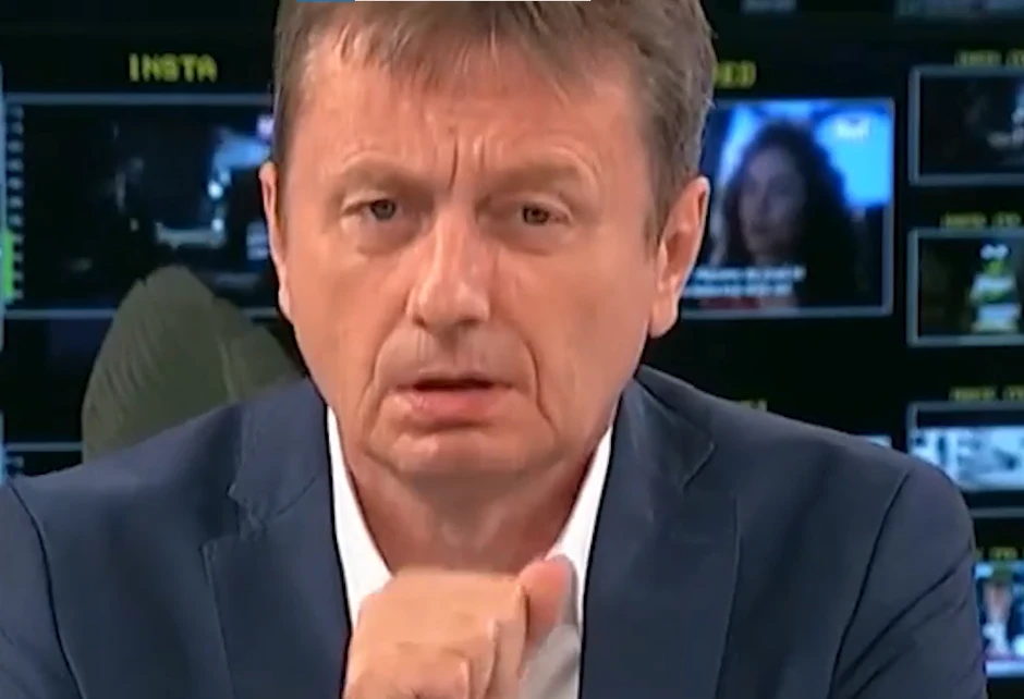 Darko Glišić u momentu kada je doživeo težak moždani udar u programu Pink TV