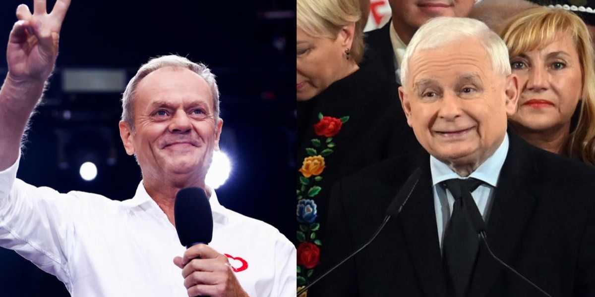 Donald Tusk i Jarosław Kaczyński planują w piątek spotkania z wyborcami