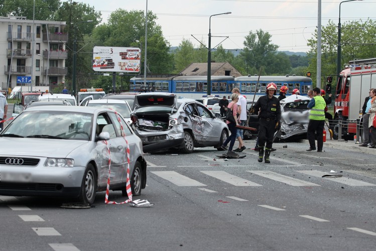 Wypadek w Krakowie