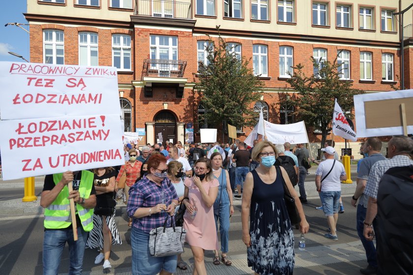 Protest w ZWiK w Łodzi