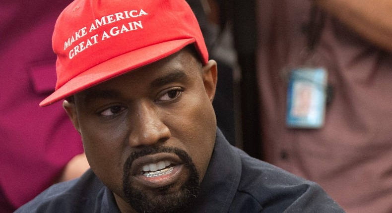 Rapper and entrepreneur Kanye West has experienced several thefts from his 2020 presidential campaign account.Saul Loeb/AFP via Getty Images