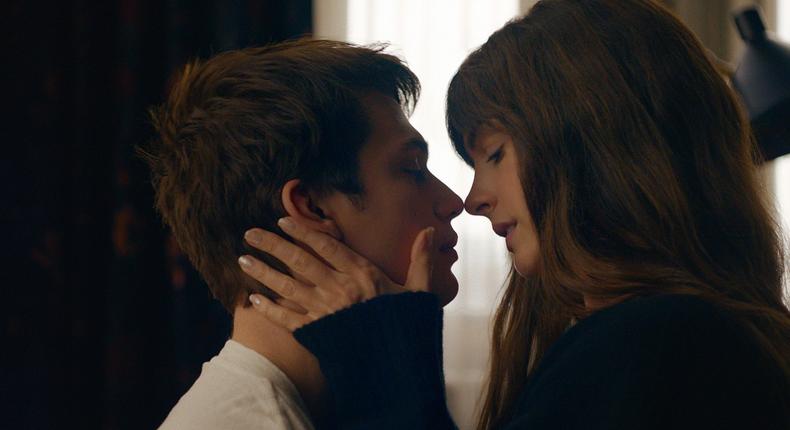 Nicholas Galitzine and Anne Hathaway in The Idea of You.Amazon Prime Video