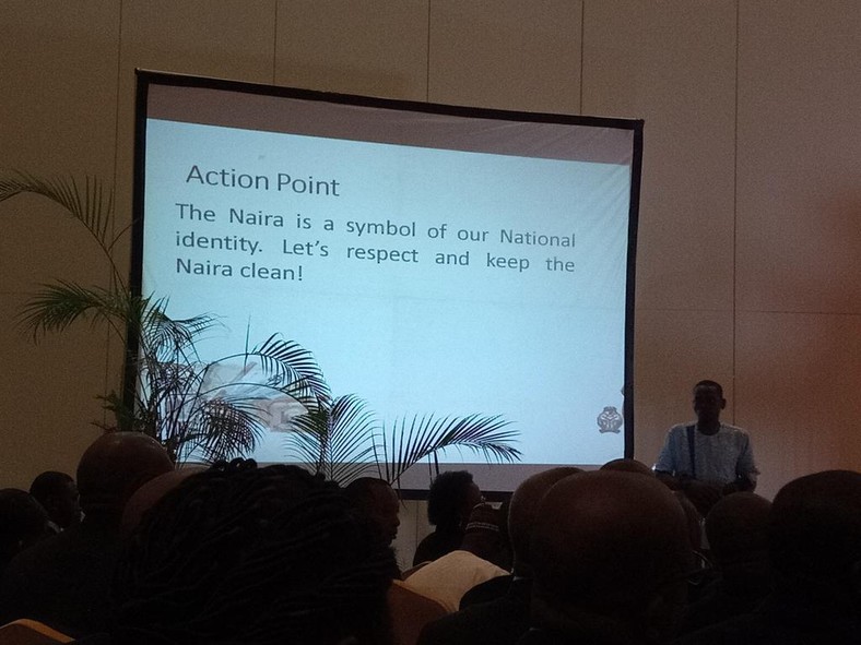 Launching of a CBN Clean Note Policy in Lagos (Twitter/@BabajideKO) 