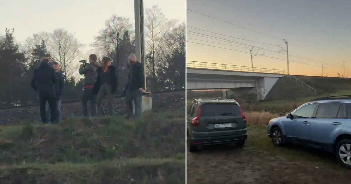 Politycy PiS pojawili się w miejscu dywersji w Mice. Alarmowali o "podejrzanych ludziach"