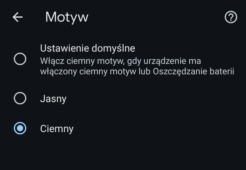 Aplikacje i tryb ciemny — jak włączyć?