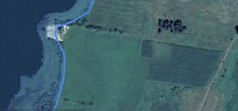 Zdjęcie satelitarne terenu, na którym znajduje się działka Daniela Obajtka 