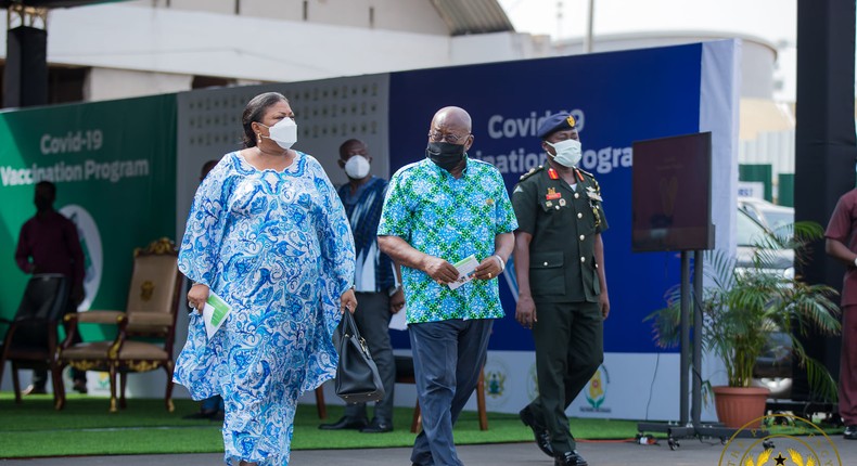 President Akufo-Adoo and his wife Rebecca